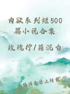 肉欲系列短500篇小说合集