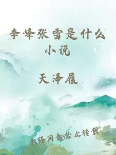 李峰张雪是什么小说