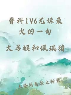 骨科1V6兄妹最火的一句