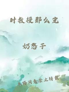 时教授那么宠