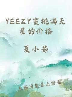 YEEZY蜜桃满天星的价格