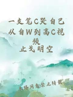 一支笔C哭自己从自W到高C视频