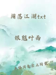 闯荡江湖txt