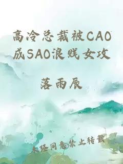 高冷总裁被CAO成SAO浪贱女攻